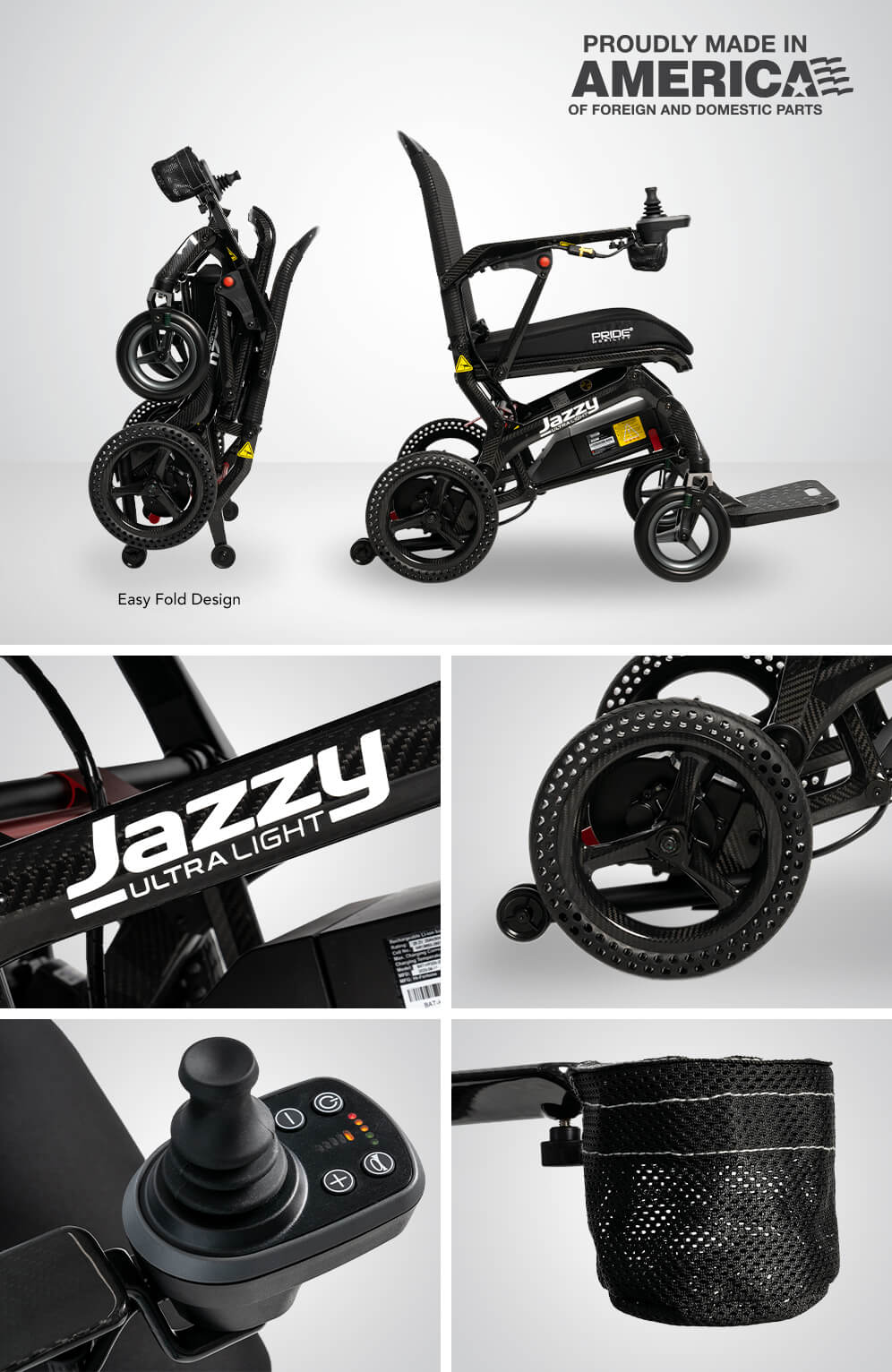 Pride Jazzy Ultralight Electric Wheelchair - Image 2